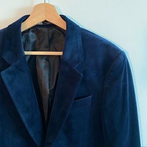 Zara velvet suit jacket